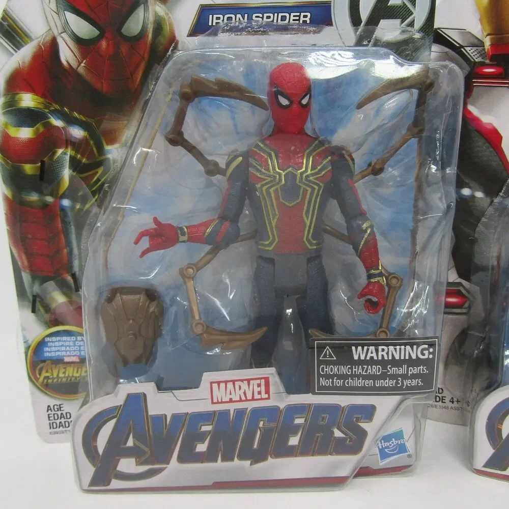 Marvel Avengers Iron Spider & Iron Man Action Figures Hasbro New In Package Lot